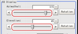 3D Result Display - 3D Display Area