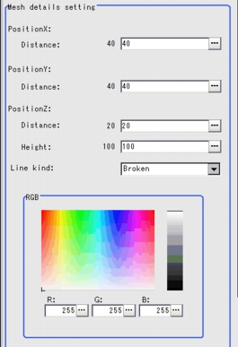 3D Result Display - Mesh Details Setting Area 3D Result Display - Mesh Details Setting Area